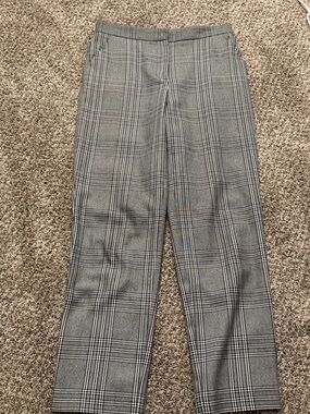 Maje Cropped Plaid Pants